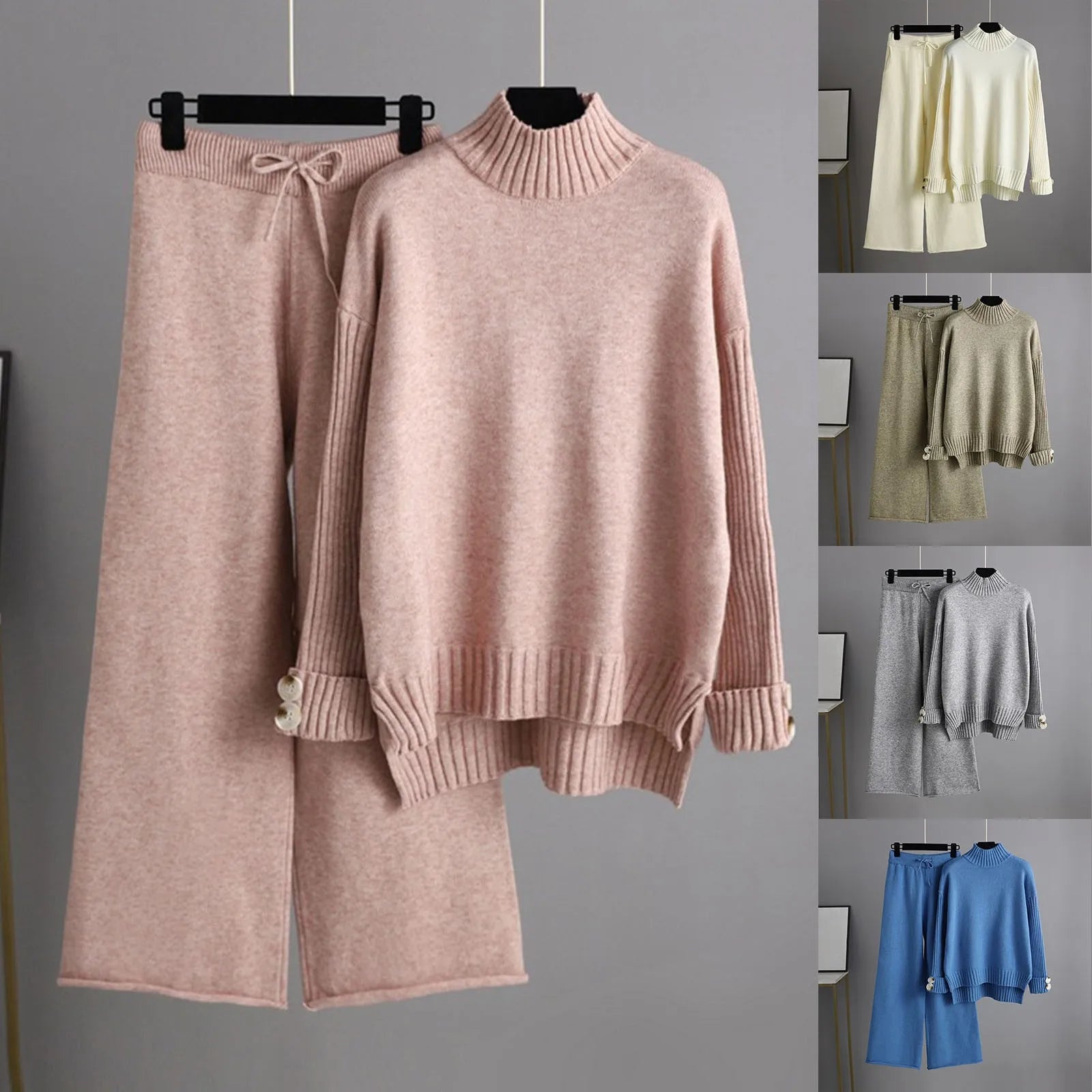 Conjunto de Tricot Feminino - Blusa e Calça - Persephone