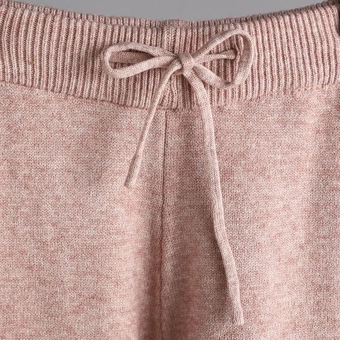 Conjunto de Tricot Feminino Rosa - Blusa e Calça - Persephone