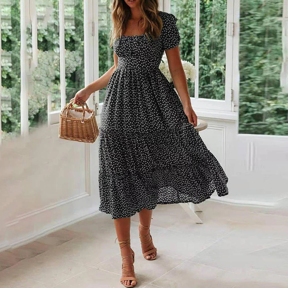 Vestido Midi Soltinho - Gizele preto