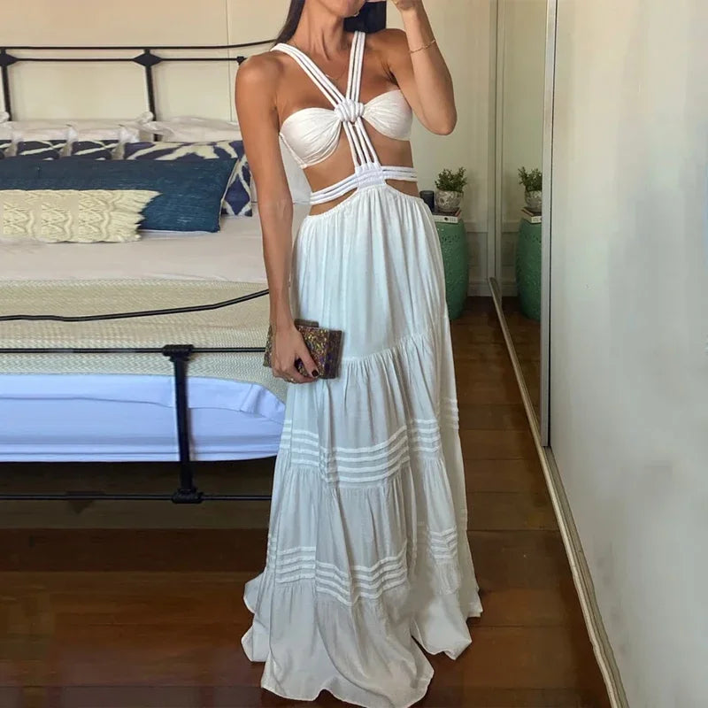 Vestido de Verão Longo - Patrícia branco