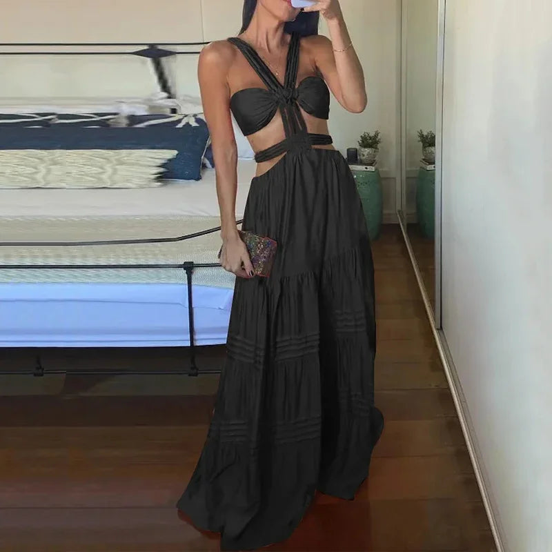 Vestido de Verão Longo - Patrícia preto