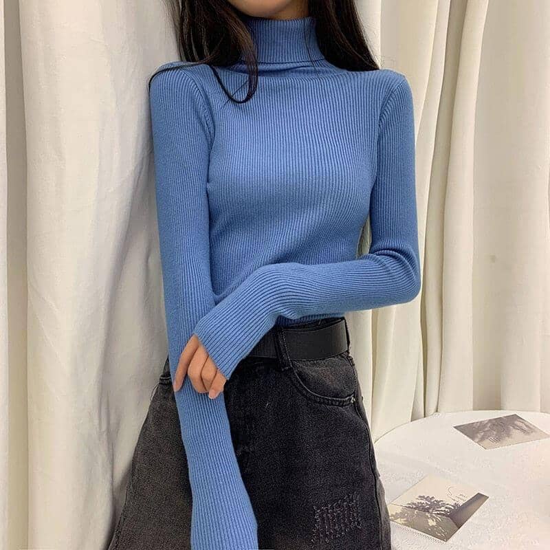 Blusa de Lã Catherine Blusa de Frio Finesse Azul Tamanho Único 